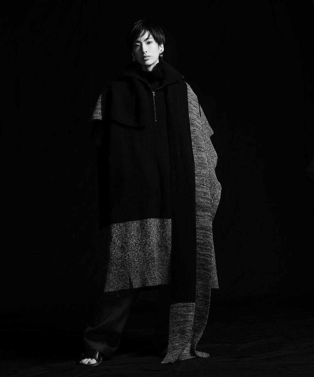 JOSEPH カーディステッチアニメーション　ハイネックニット 