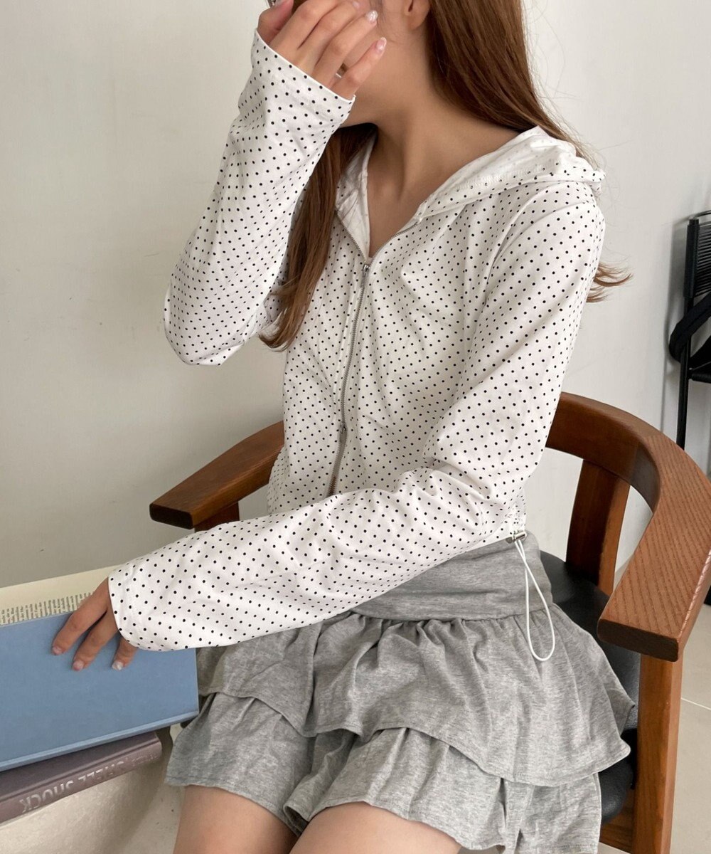 WEGO 柄Wジップパーカー 