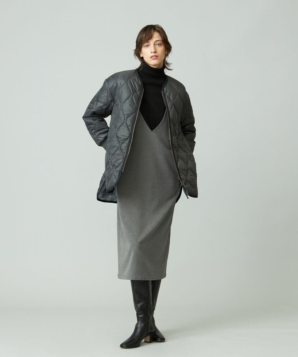 J.PRESS YORK STREET 【WOMEN】ショートキルトブルゾン 