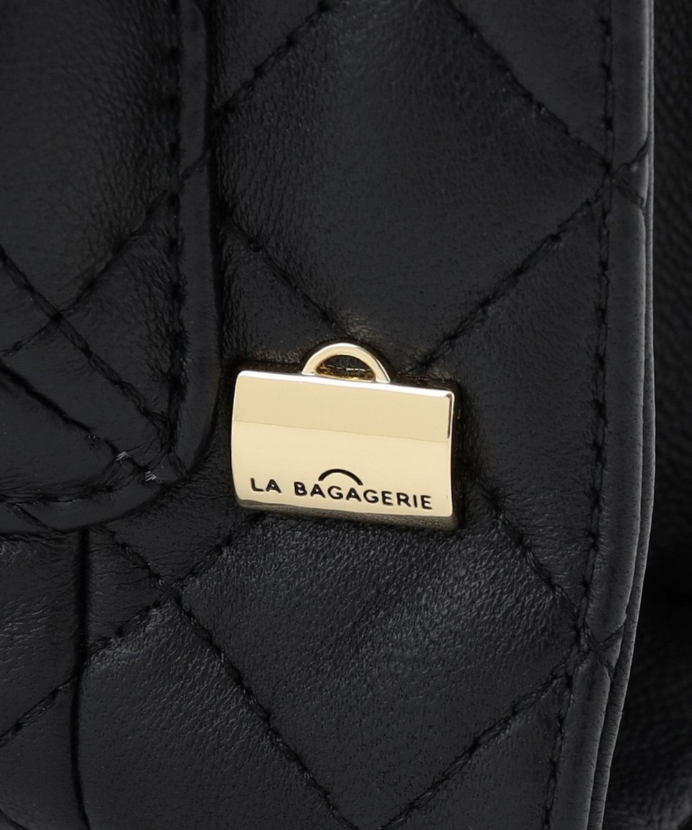 LA BAGAGERIE シープキルトWストラップスクエアショルダー 