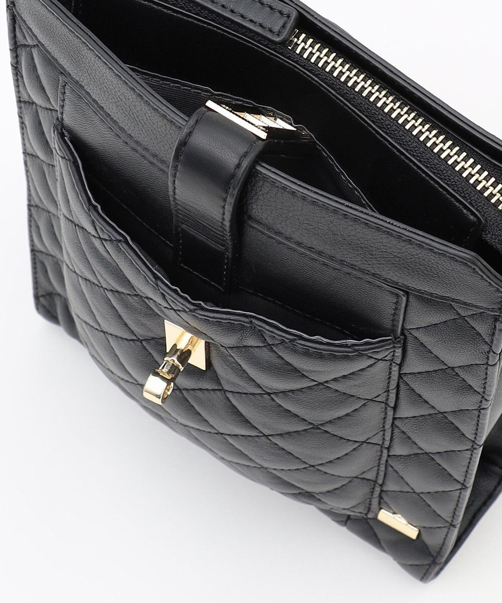 LA BAGAGERIE シープキルトWストラップスクエアショルダー 