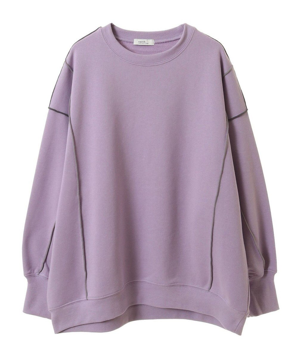 earth music&ecology 配色ルーズチュニック 