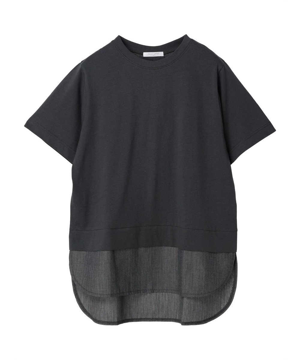 Green Parks 布帛レイヤー半袖チュニック 