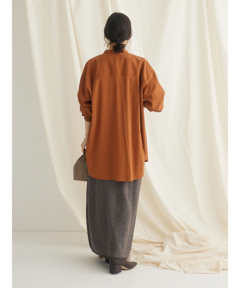 CRAFT STANDARD BOUTIQUE レーヨンデシンバンドカラーシャツ 