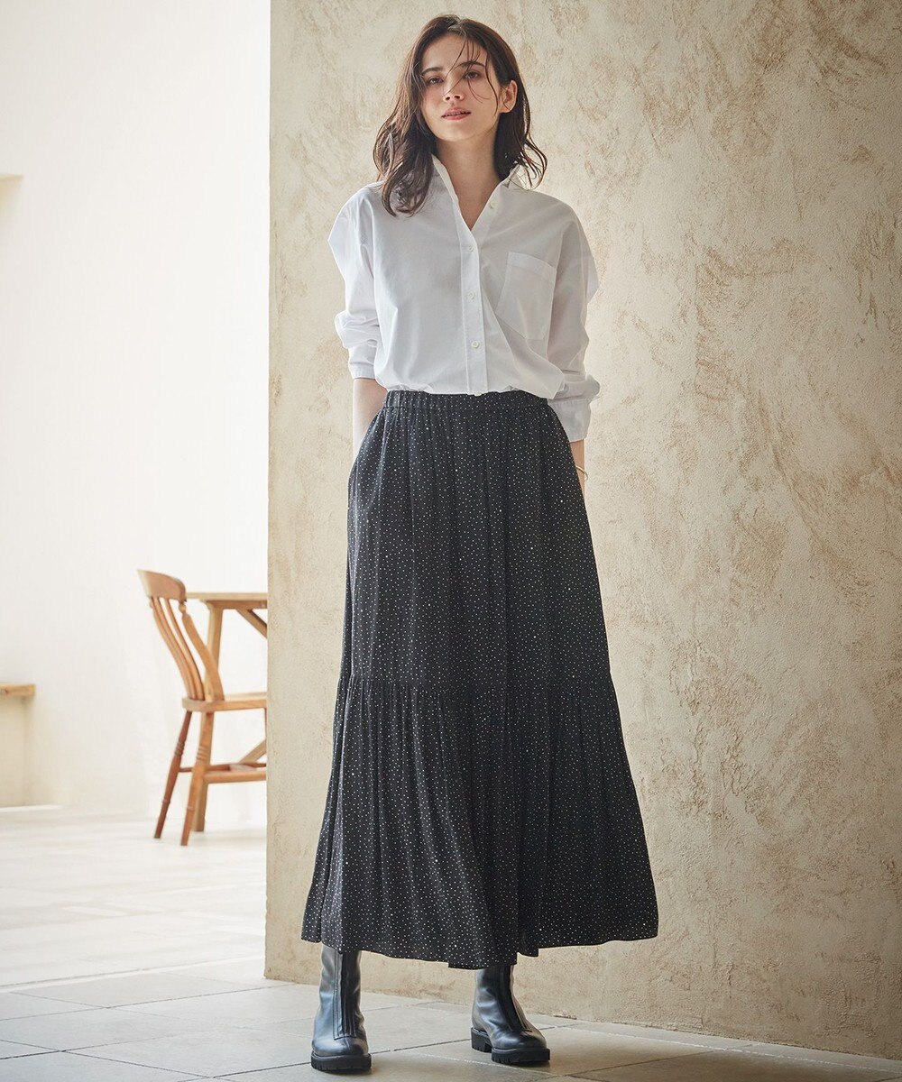 23区 【SLOW/一部店舗限定】タイニースタープリント スカート 