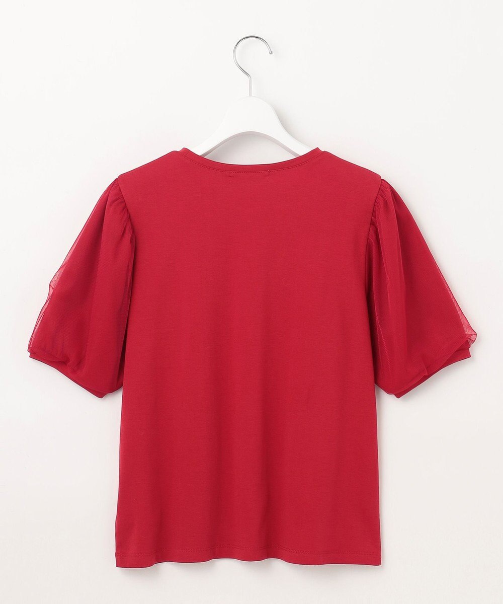 Feroux チュールパフスリーブ プルオーバー 