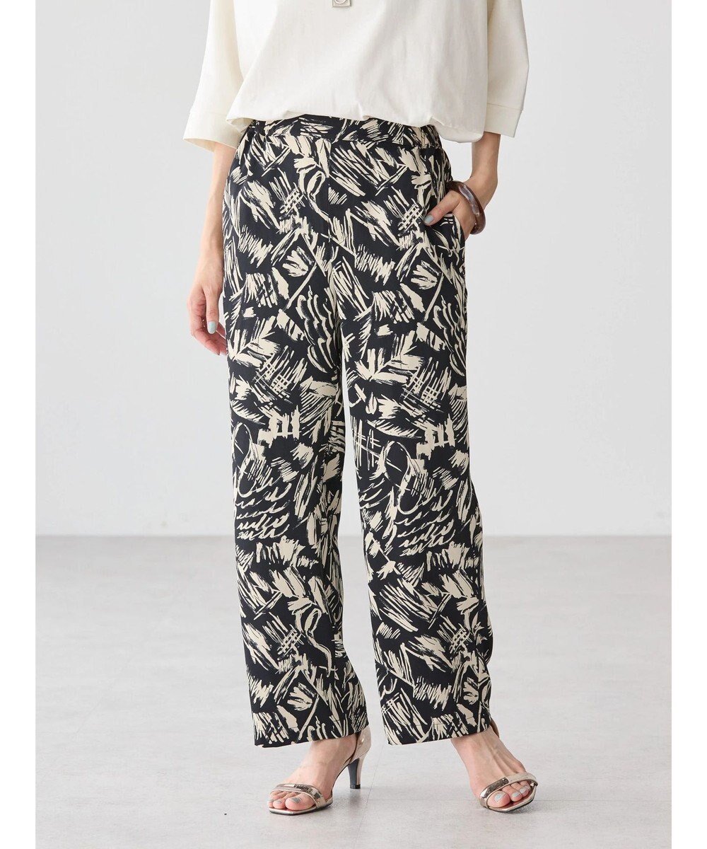 AMERICAN HOLIC イージーケア＋接触冷感プリントリラックスパンツ 