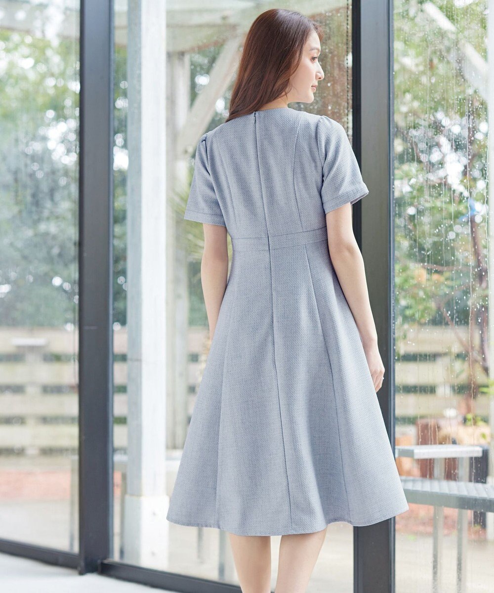 Tiaclasse 半袖サマーツイードワンピース 
