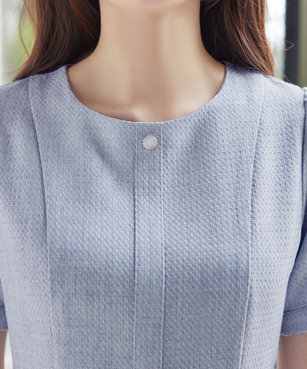 Tiaclasse 半袖サマーツイードワンピース 