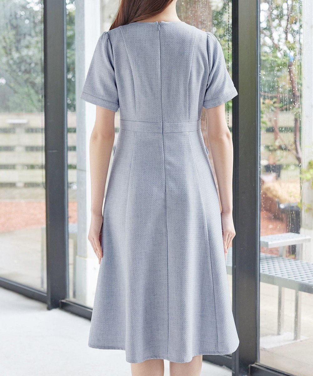 Tiaclasse 半袖サマーツイードワンピース 