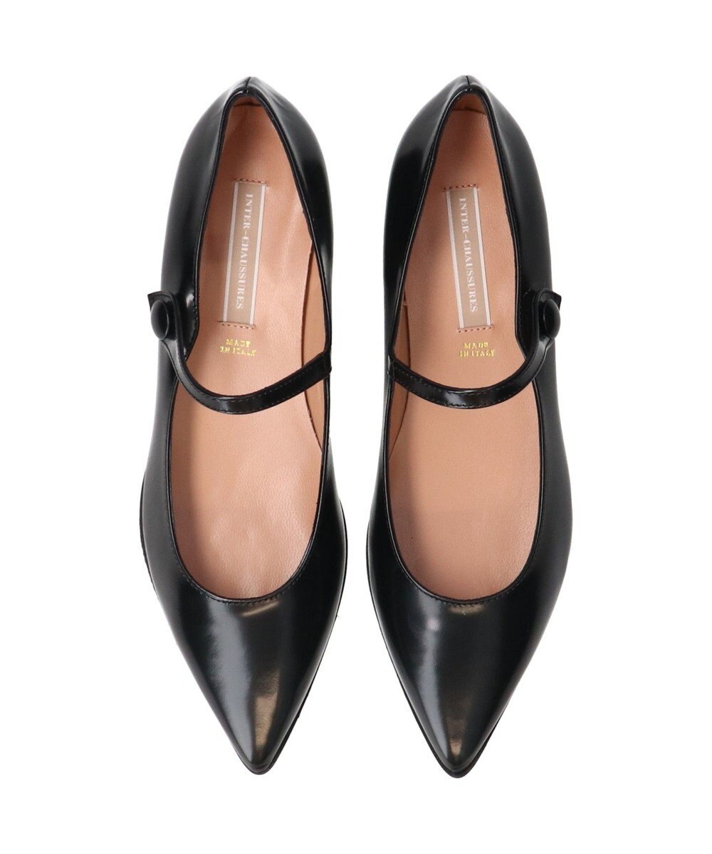 INTER-CHAUSSURES 【INTER-CHAUSSURES】ポインテッドトウストラップパンプス 