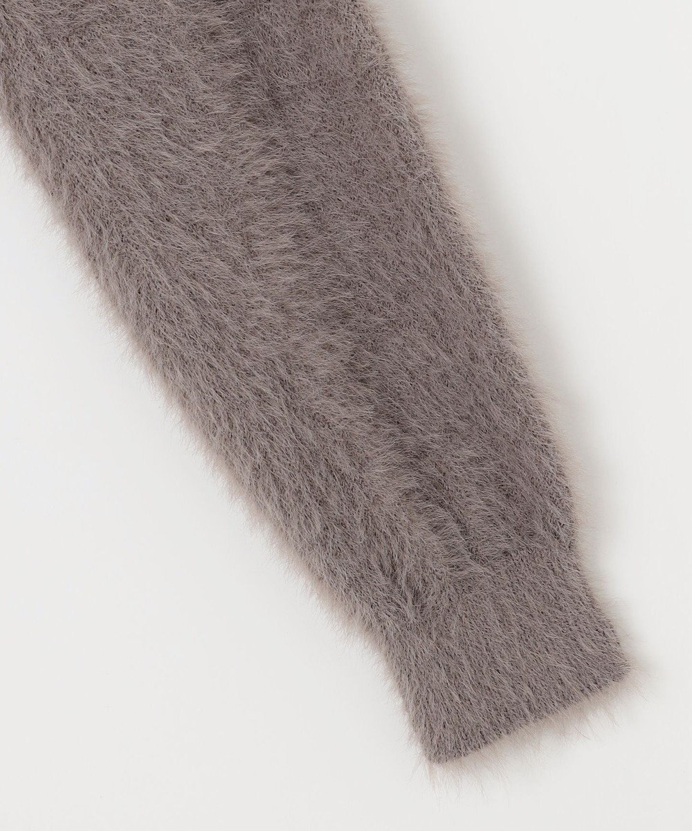 組曲 ナイロンファー カーディガン 