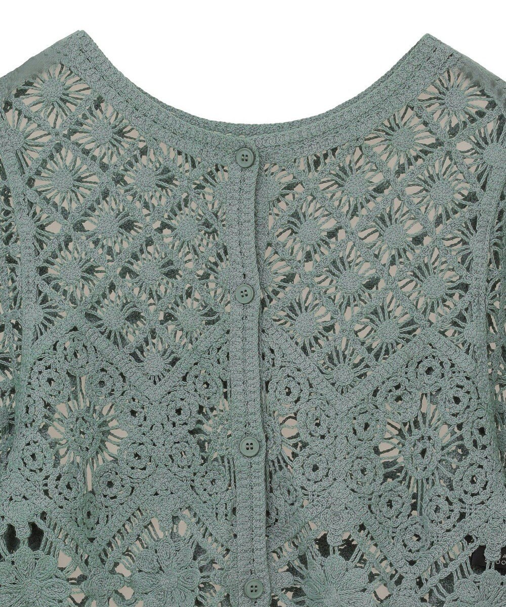 Green Parks ・ＳＵＧＡＲ　ＳＰＯＯＮ　２ｗａｙクロシェカーディガン 