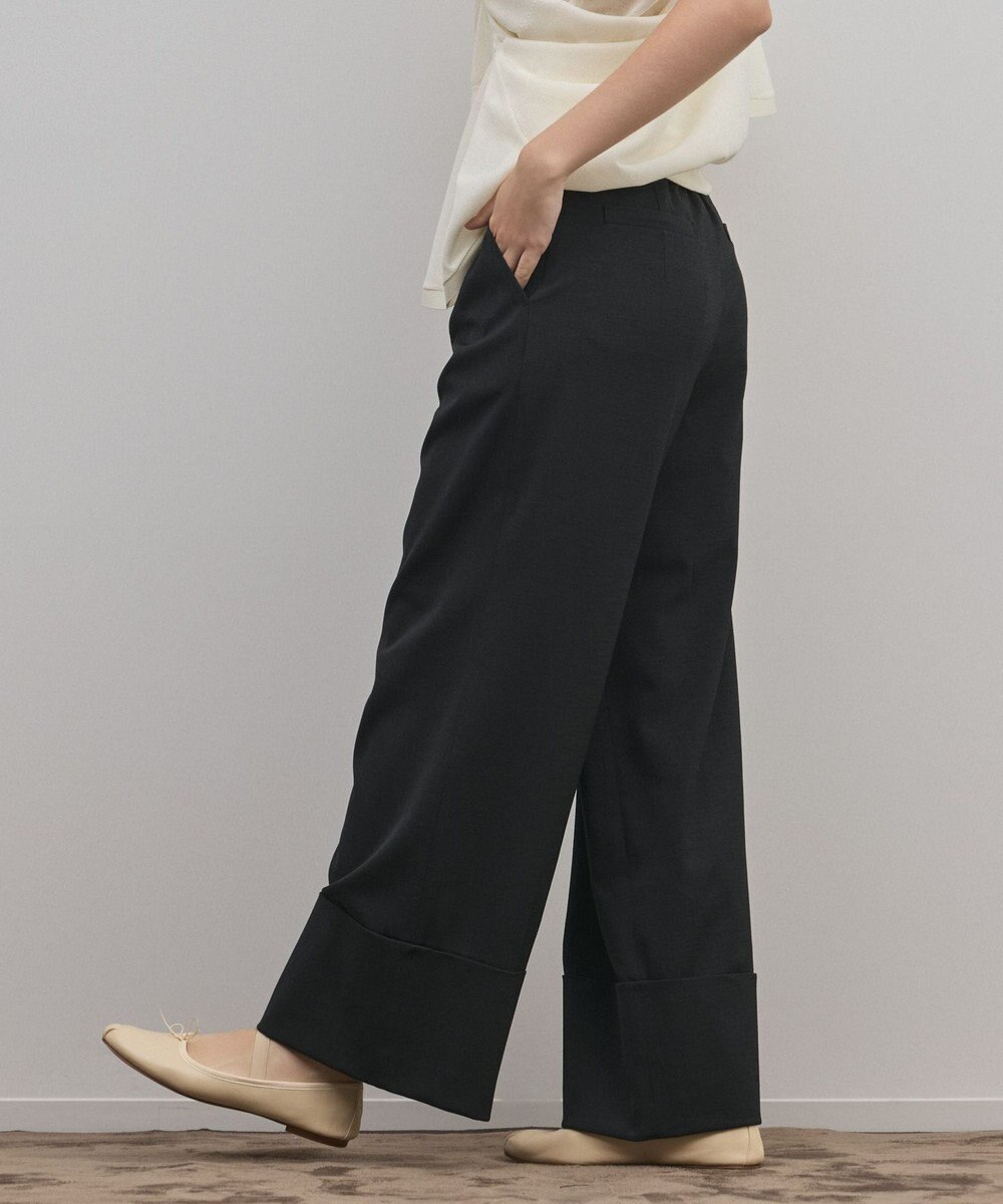 GRACE CONTINENTAL ロールアップワイドパンツ 