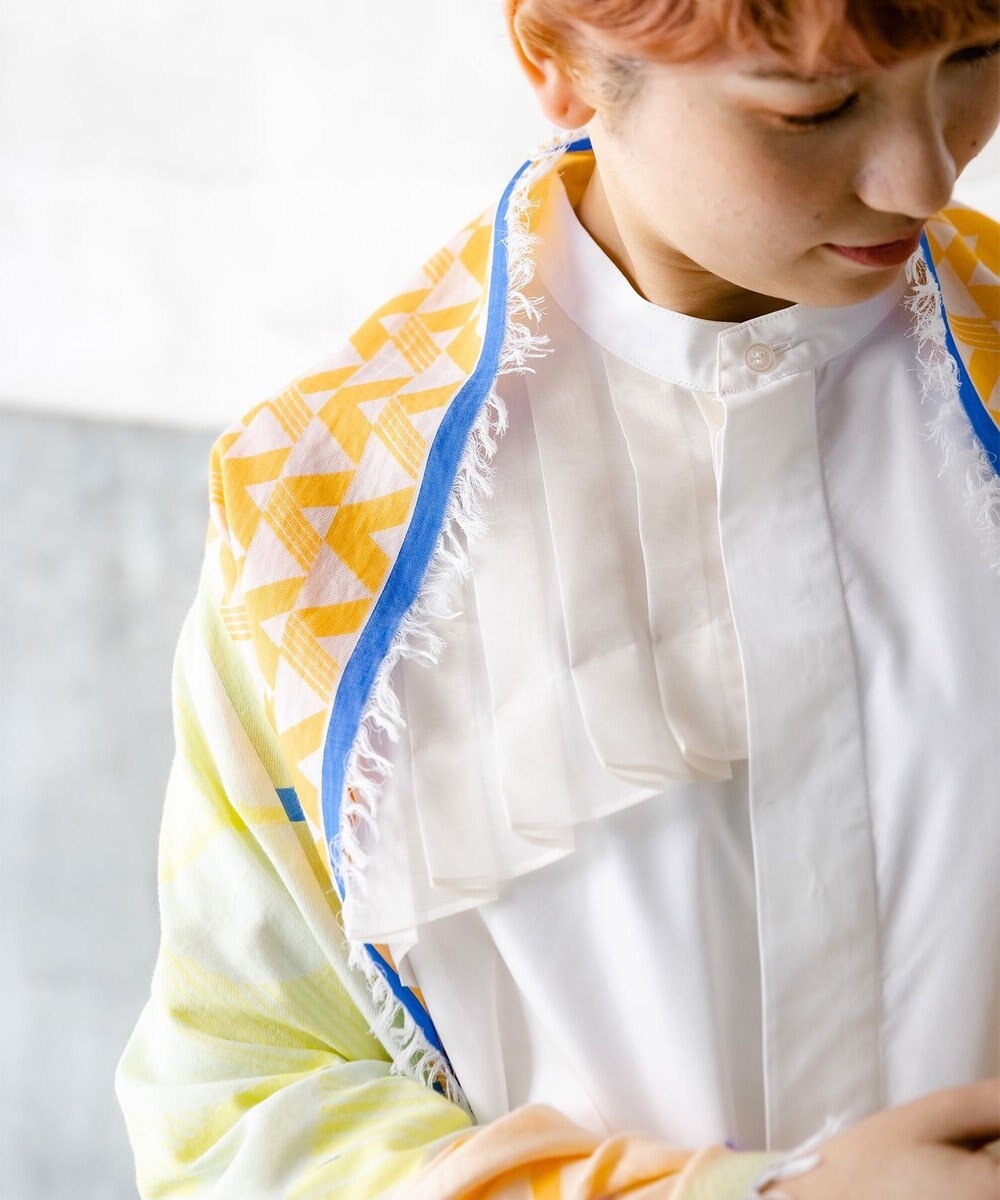 POLS コットン・キュプラ FUSAスカーフ 