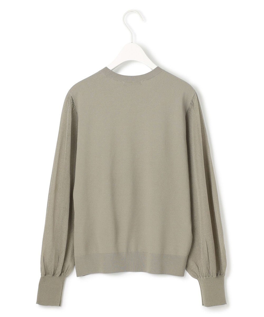 ICB L 【洗える】クロスコンビ シアースリーブニット 