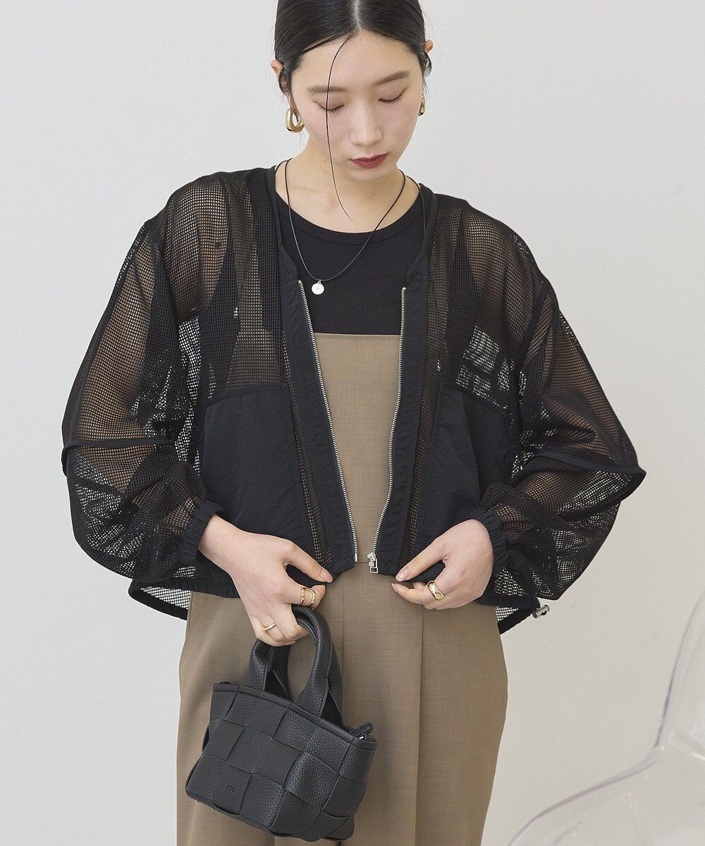 AMERICAN HOLIC メッシュ異素材ブルゾン 