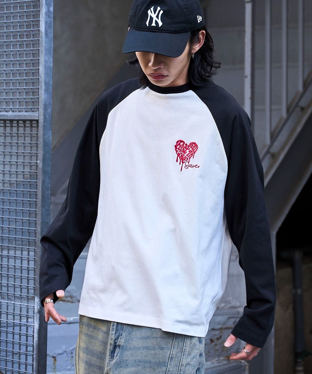 WEGO ラグランハートグラフィックT（LS） 