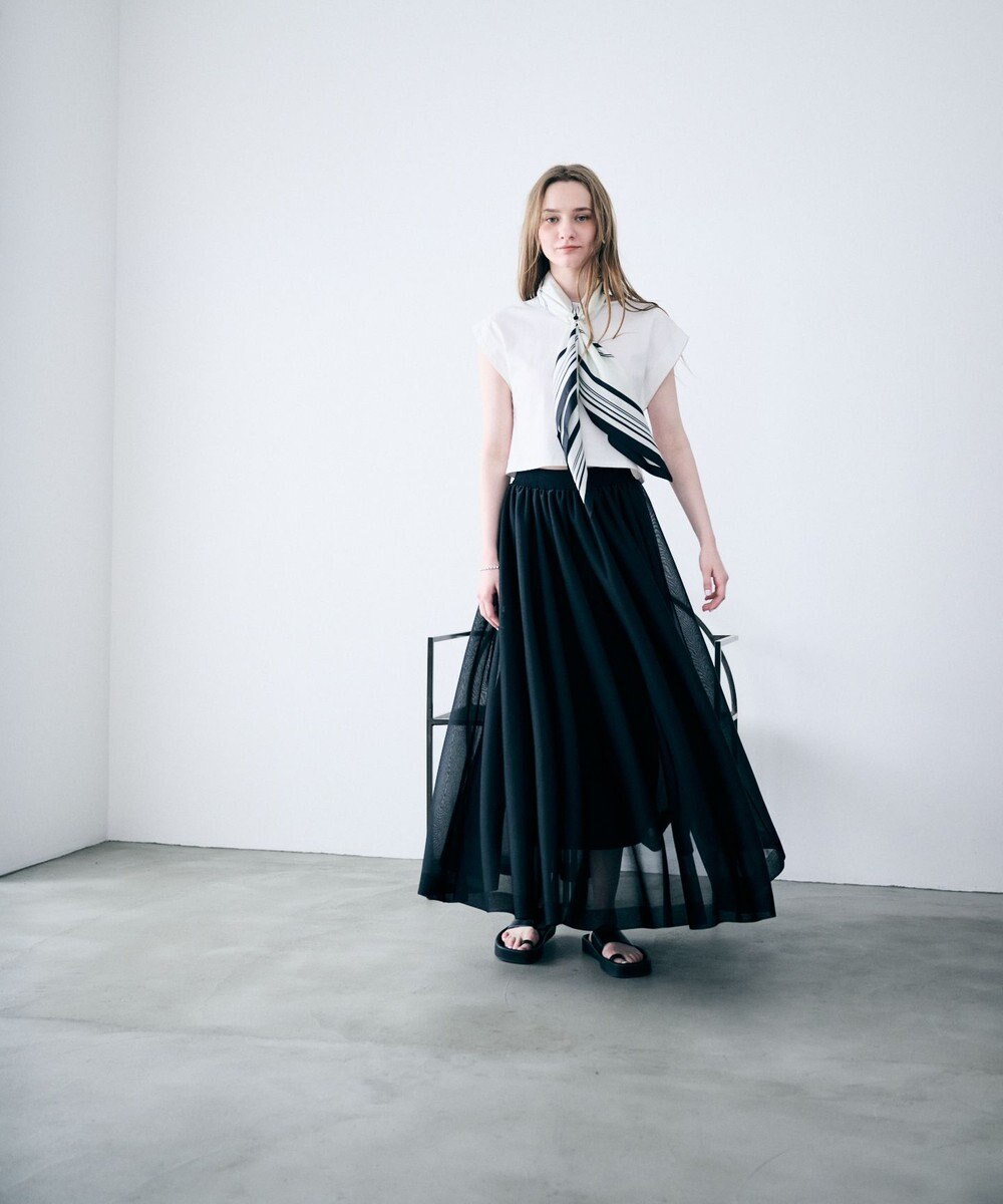 uncrave バルキーシアーニット フレアスカート 