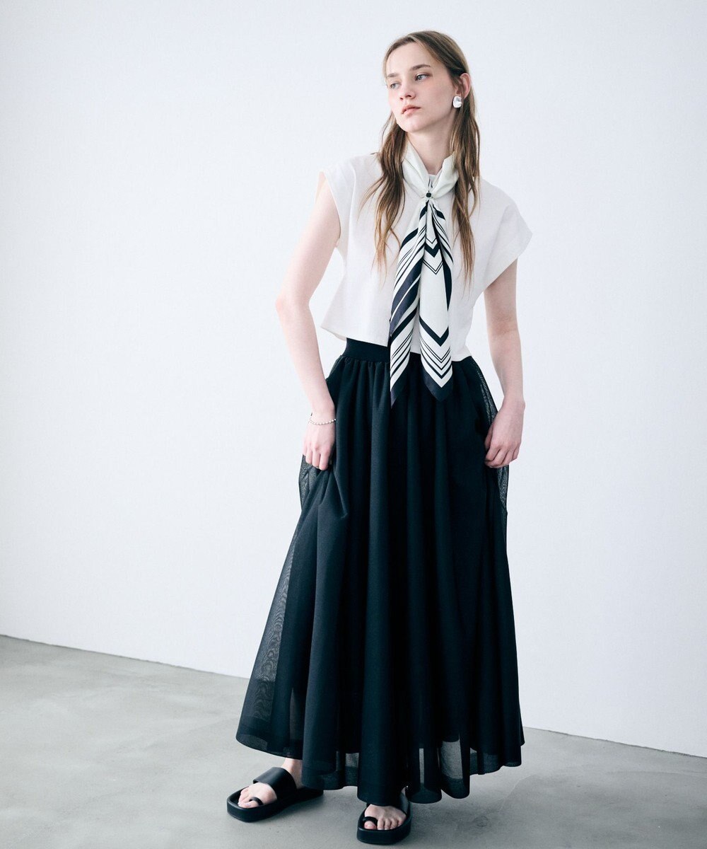 uncrave バルキーシアーニット フレアスカート 