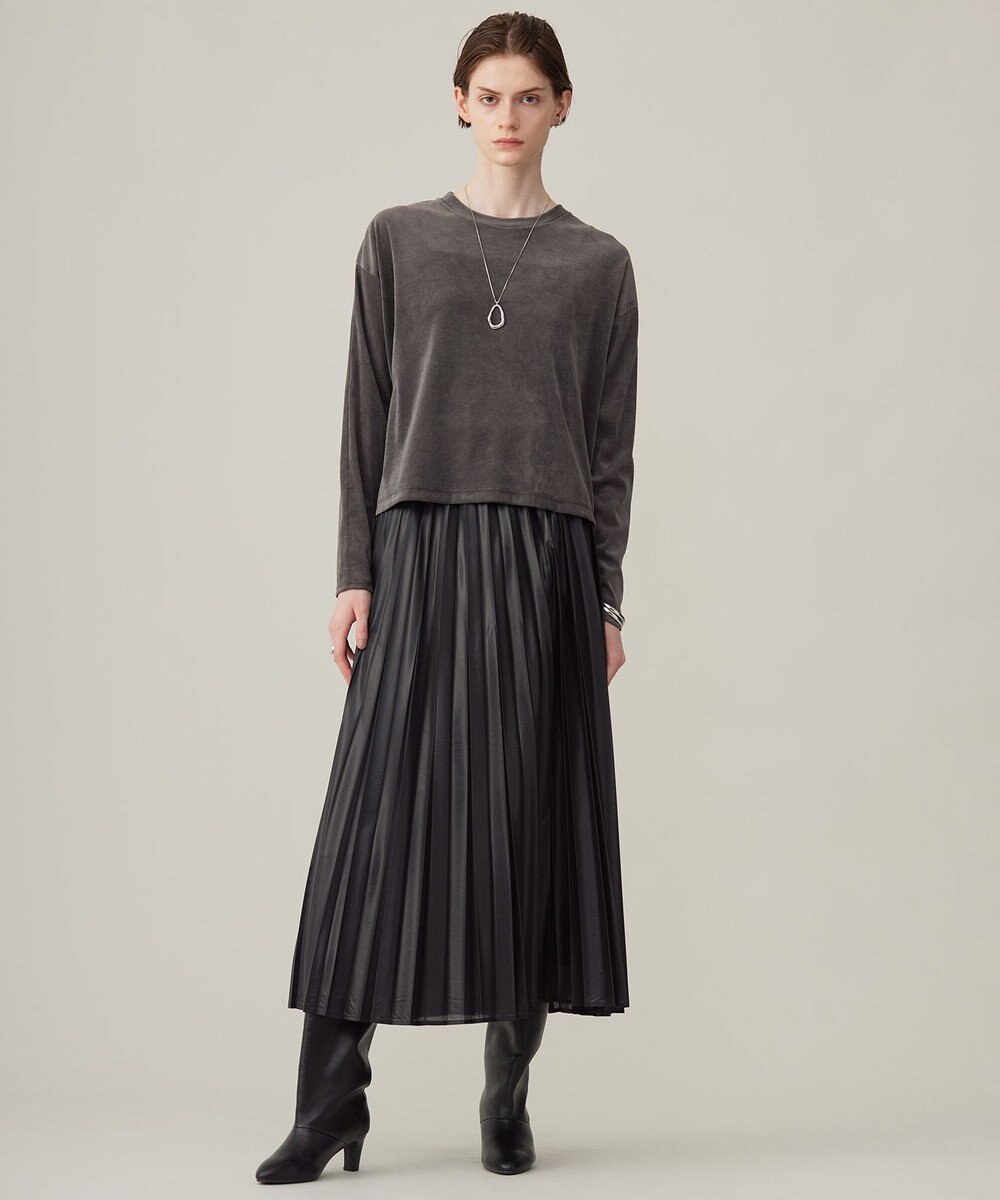 ICB L 【洗える】フロッキーベロア　プルオーバー 