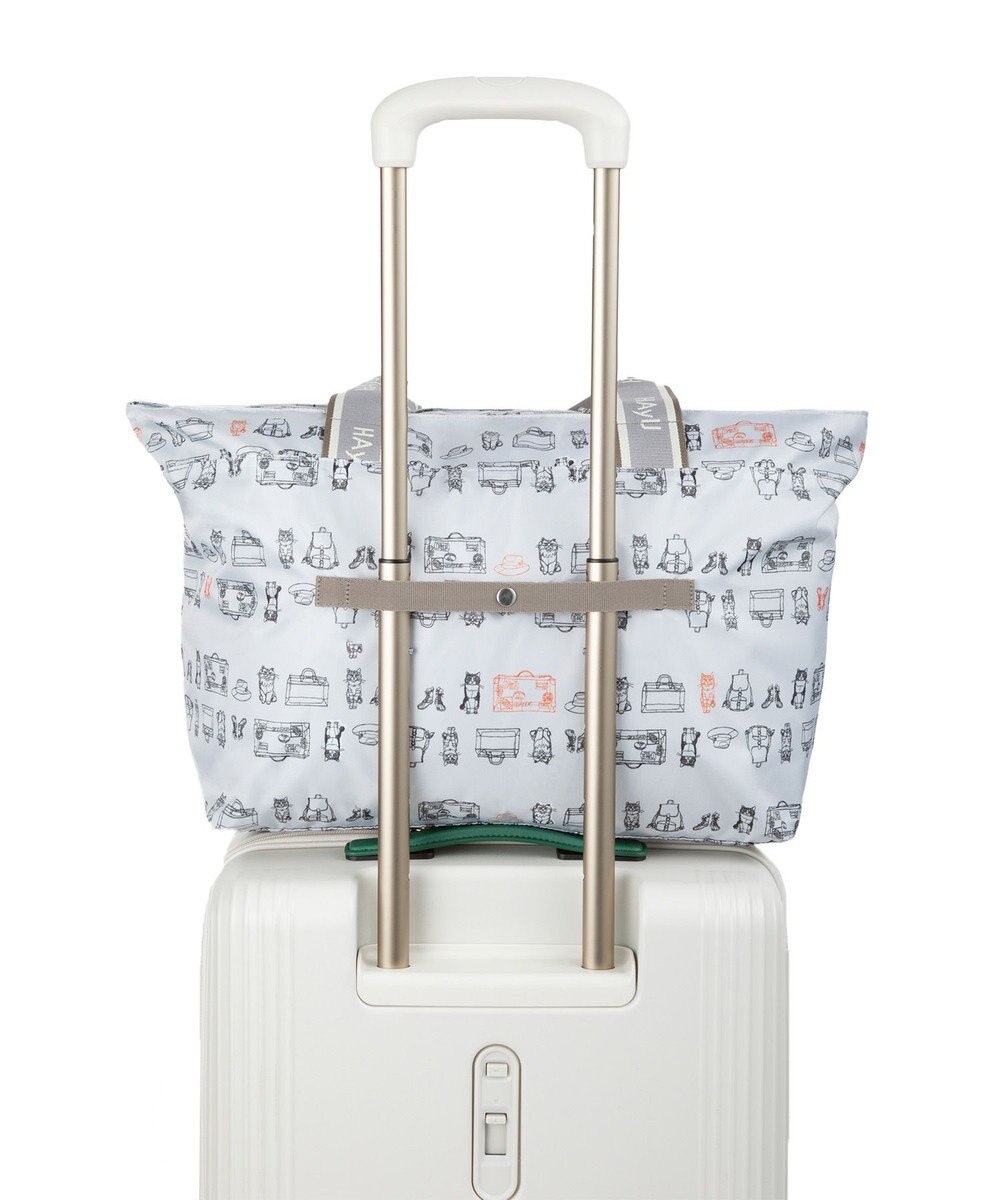 ACE BAGS & LUGGAGE HAyU × ace.  フォールディング 折り畳みトートバッグ 猫柄 30L 17862 