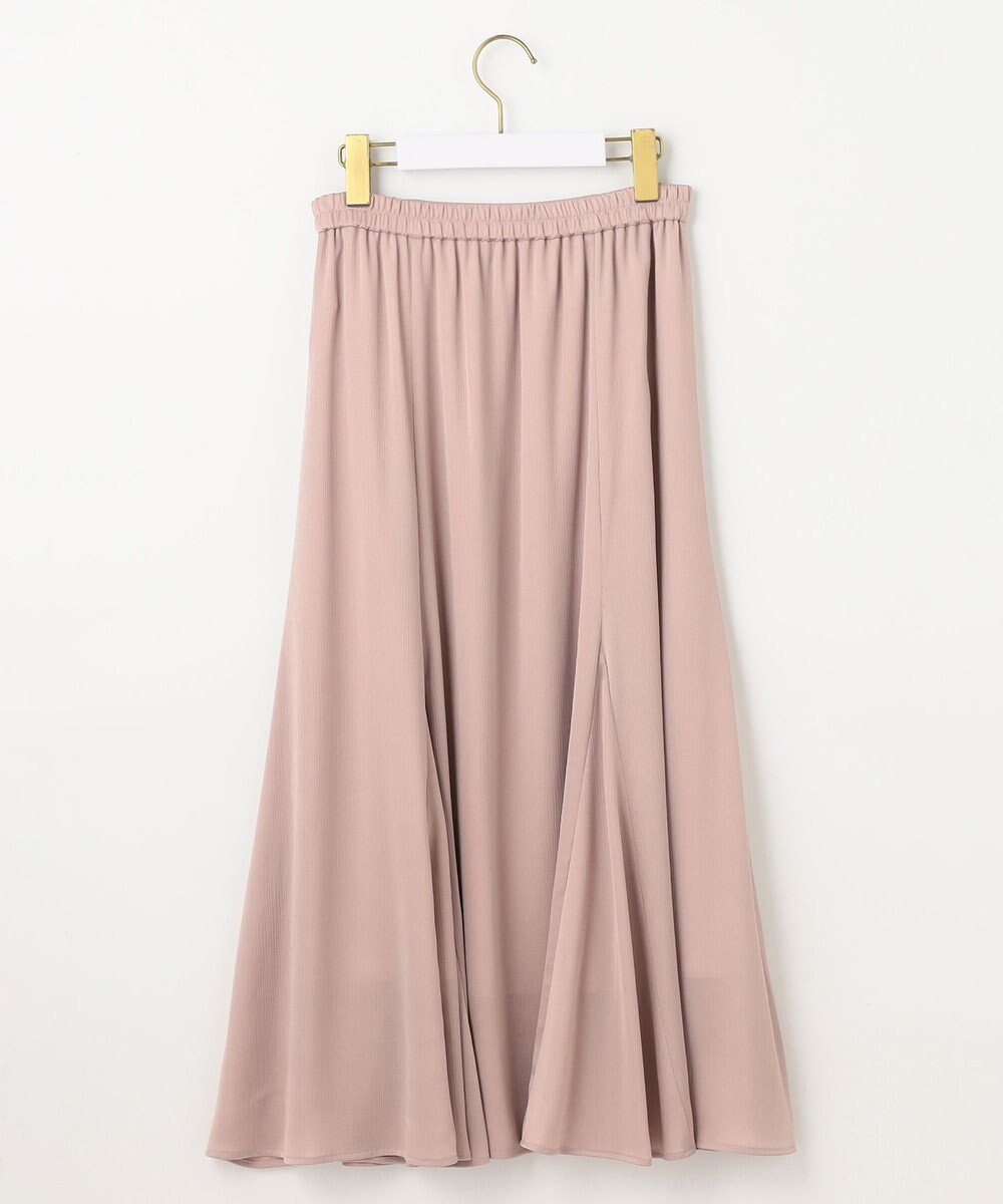 ANY SIS 【撥水】サテンナローフレア スカート 