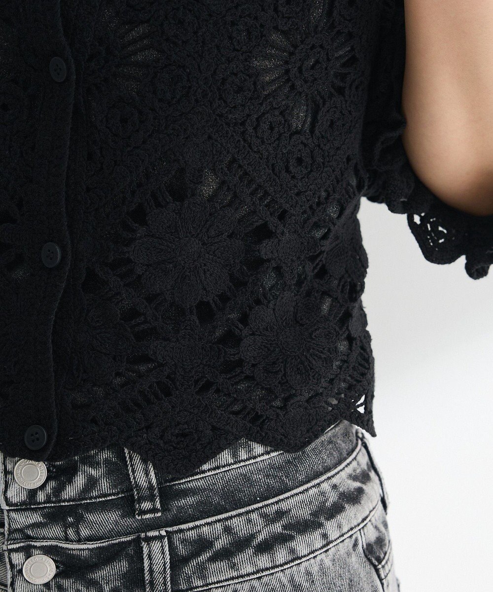 Green Parks ・ＳＵＧＡＲ　ＳＰＯＯＮ　２ｗａｙクロシェカーディガン 