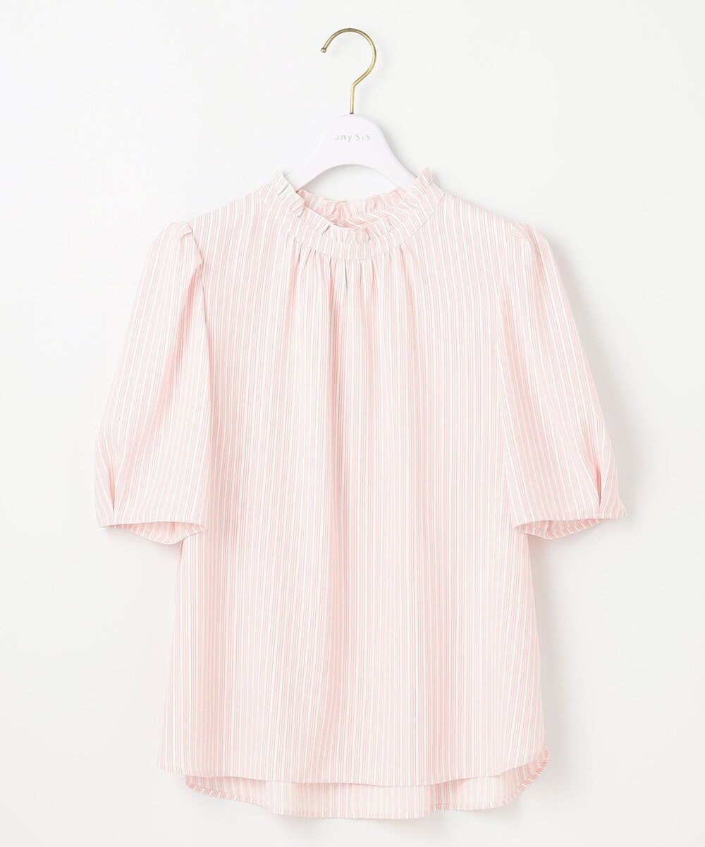 ANY SIS S 【洗える】フリルネックスタンド ブラウス 