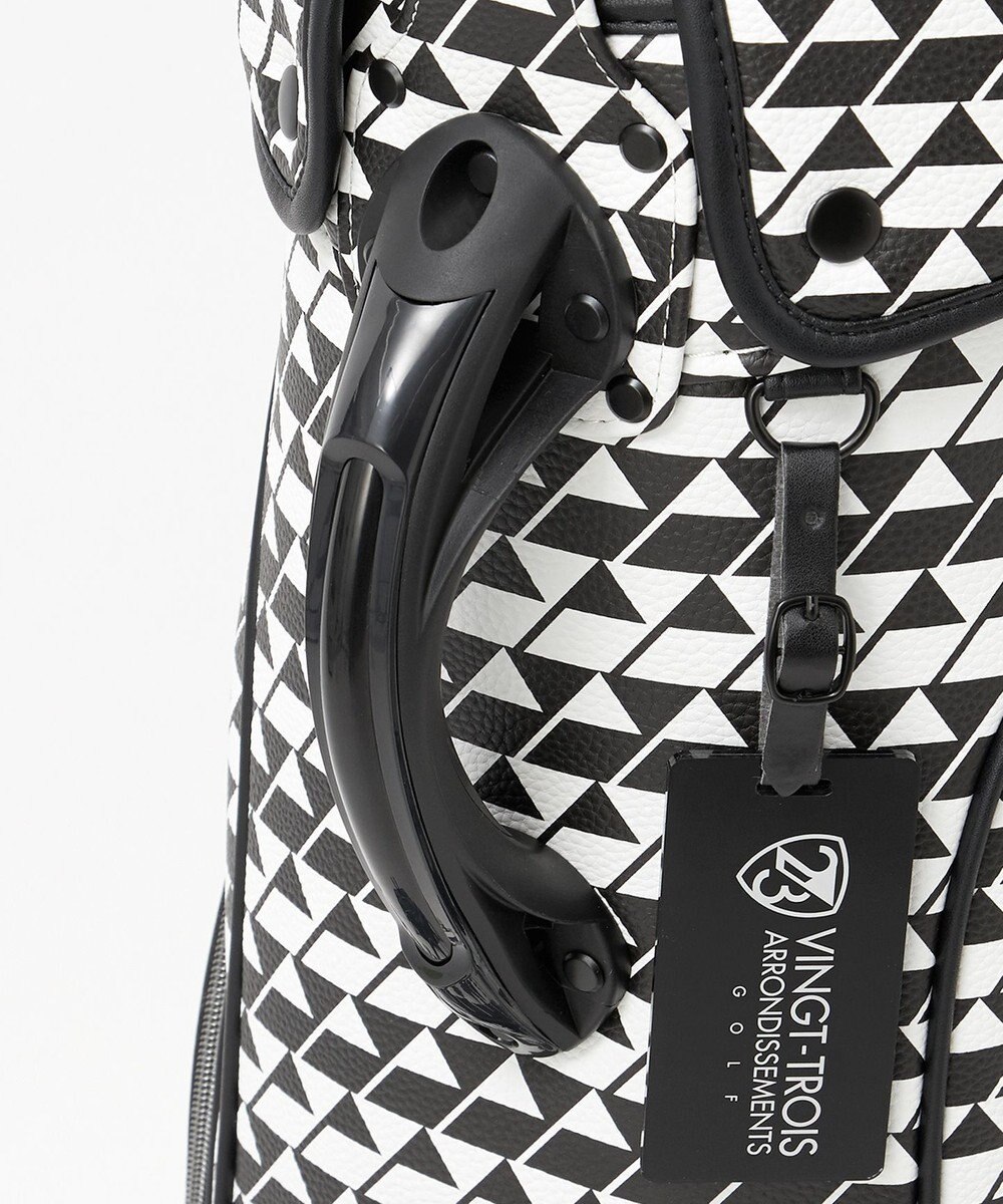 23区GOLF 【UNISEX】フラッグ総柄キャディバッグ　他と被らないデザイン 