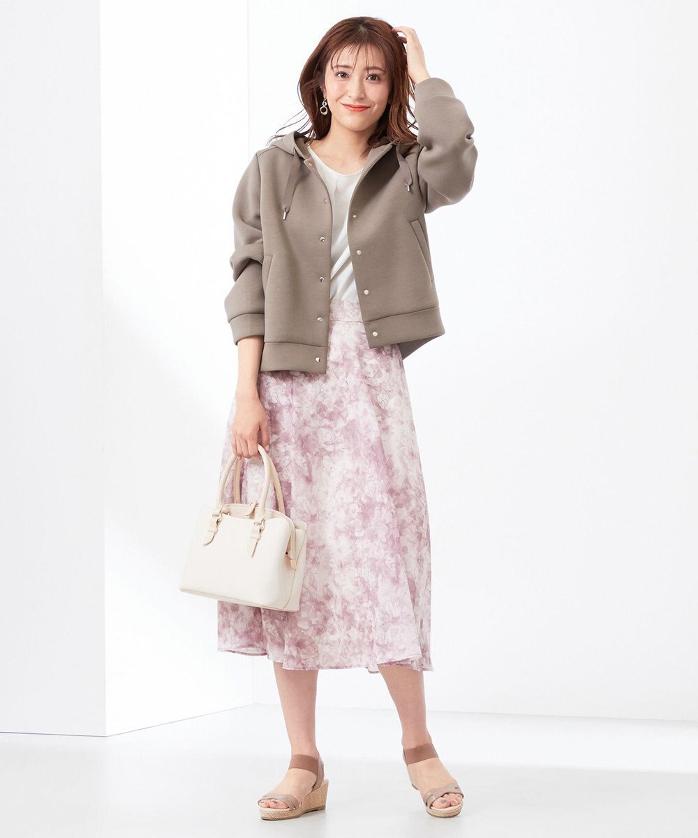 ANY SIS L 【洗える】エンブロイダリーフレアスリーブ ブラウス 