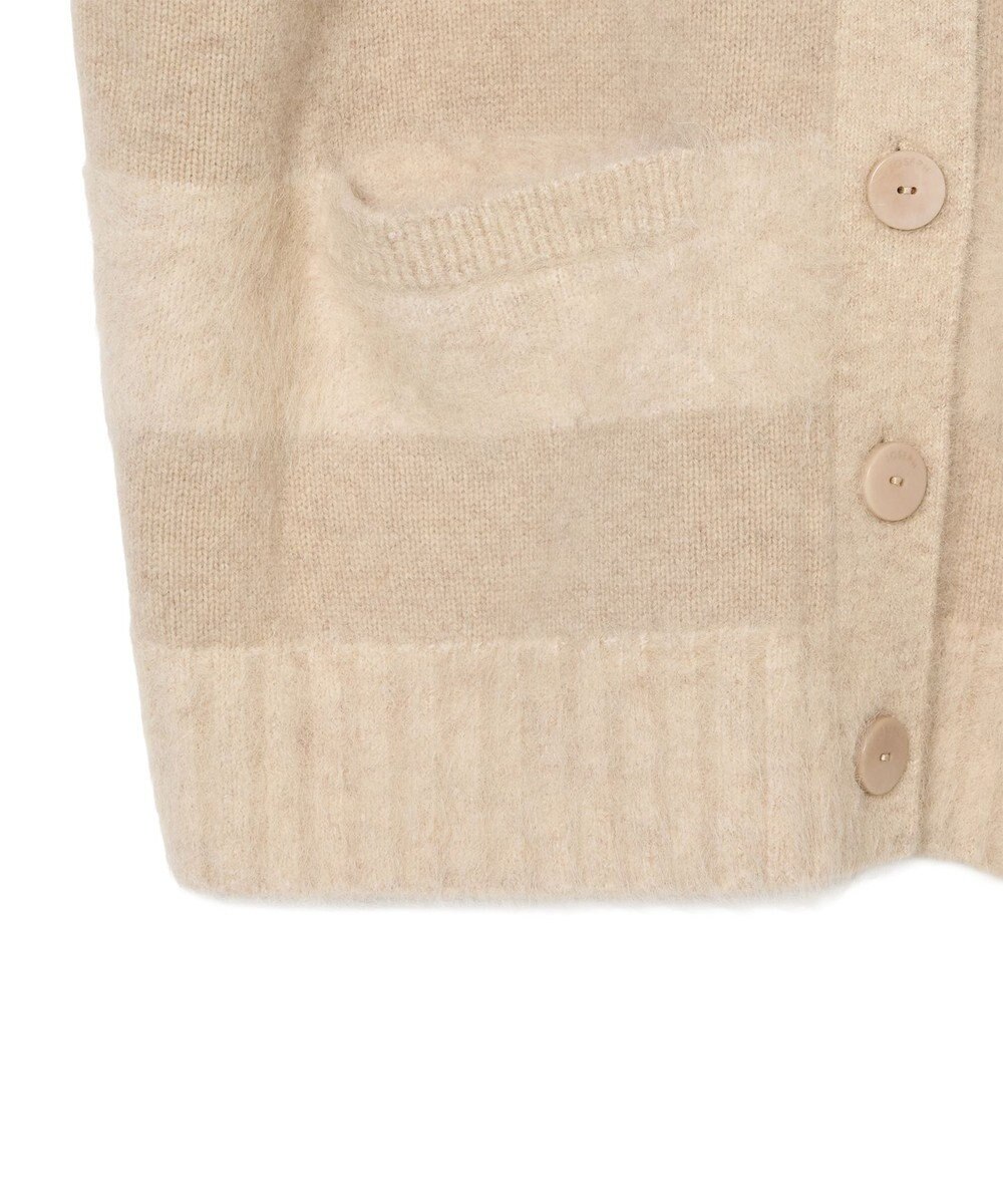 JOSEPH ブラッシュドストライプカーディガン 