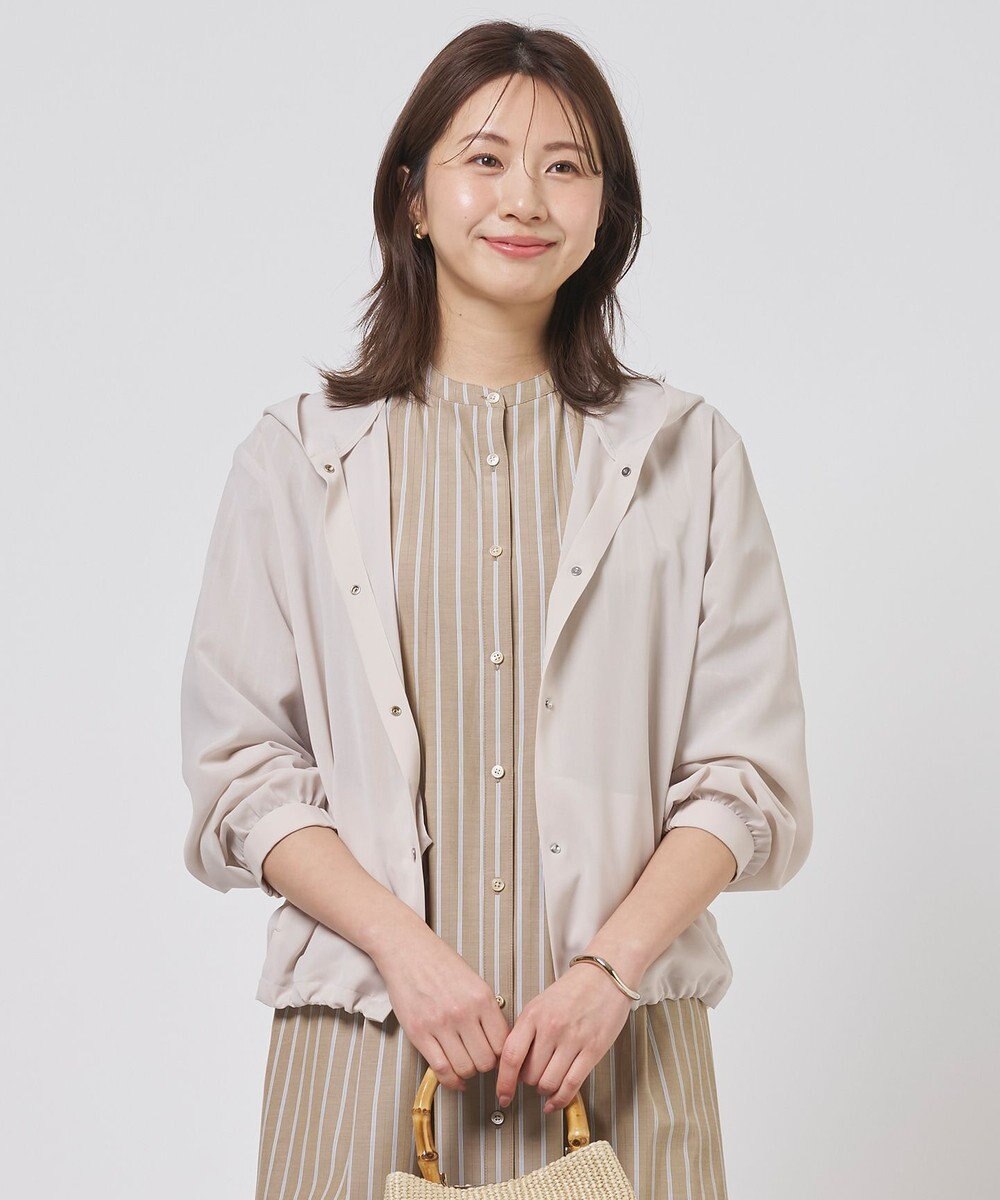 J.PRESS LADIES S RELAXION Sheer ボイル フーデッド ジャケット 