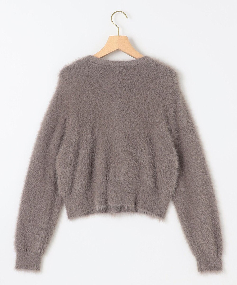 組曲 ナイロンファー カーディガン 