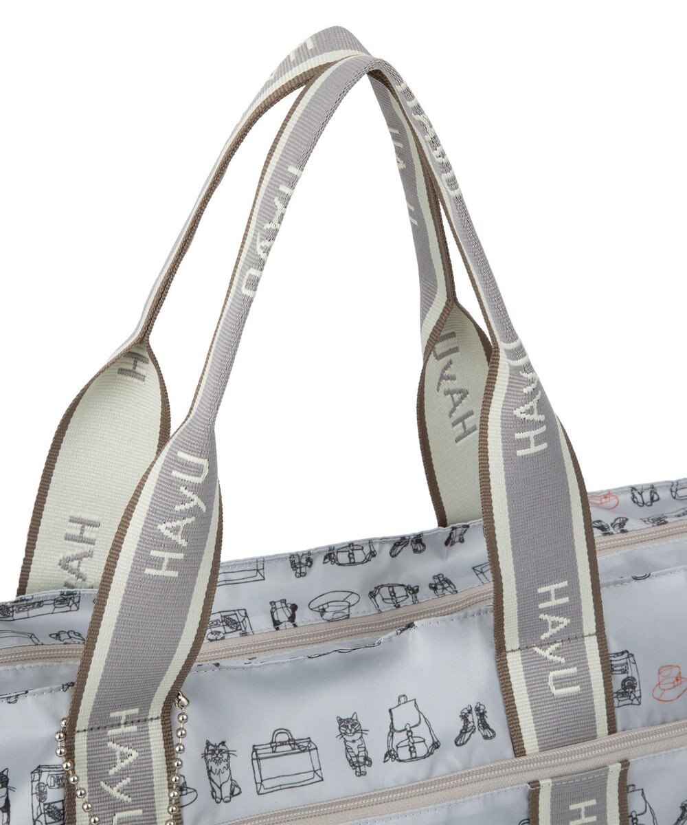 ACE BAGS & LUGGAGE HAyU × ace.  フォールディング 折り畳みトートバッグ 猫柄 30L 17862 