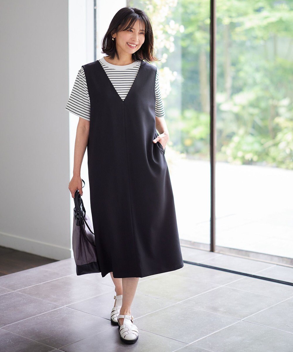 ANY 【接触冷感】クロップド丈半袖Tシャツ 