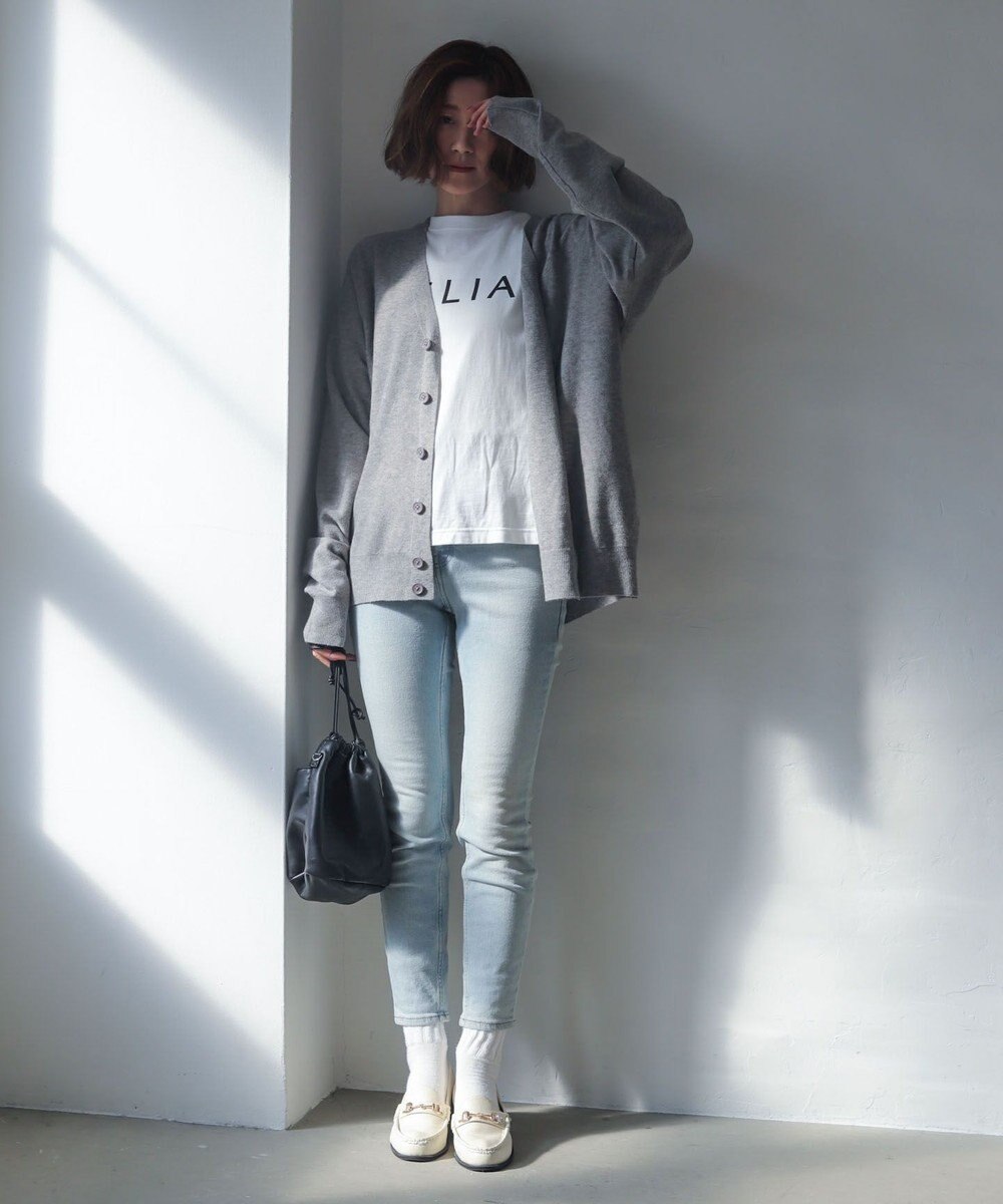 WEGO 【WEB限定/2025年秋冬新作//洗濯可/MLサイズ展開/ユニセックス着用ITEM】ドロップショルダーカーディガン 