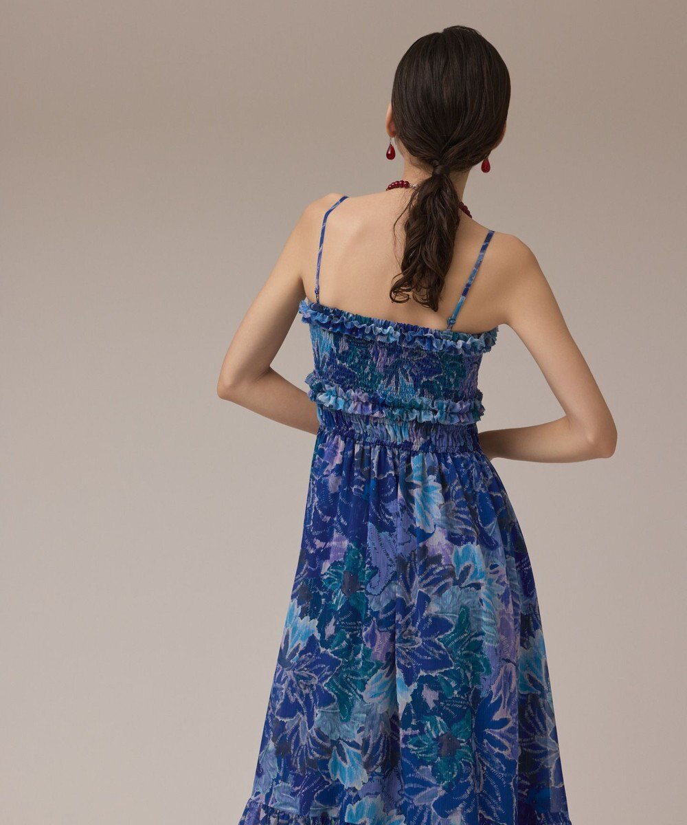 GRACE CONTINENTAL タイダイリーフプリントワンピース 