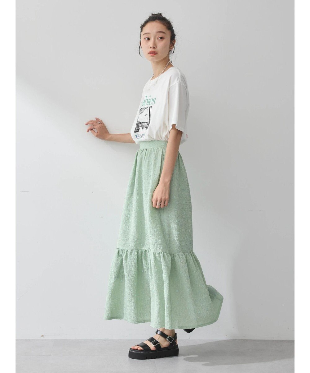 earth music&ecology ドットドビーフレアスカート 