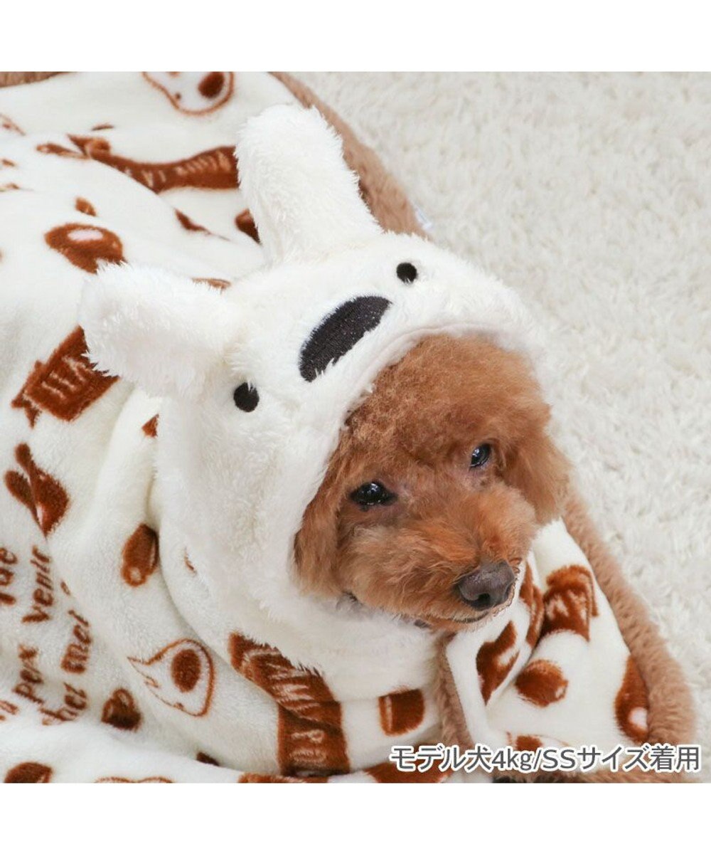 PET PARADISE リサとガスパール 着る毛布 《カフェ柄》 小型犬 