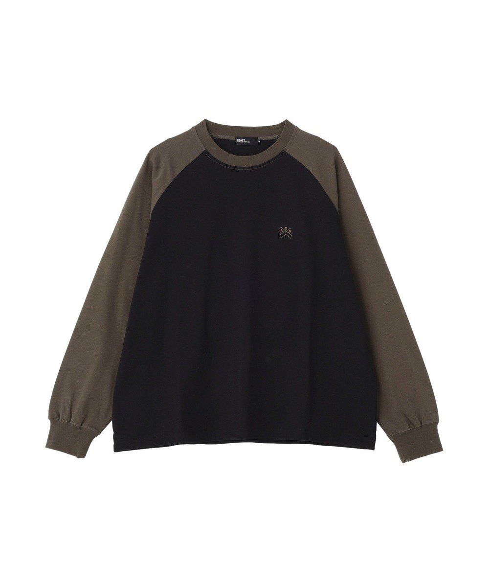 CRAFT STANDARD BOUTIQUE ワンポイント刺繍ラグランロンＴ 