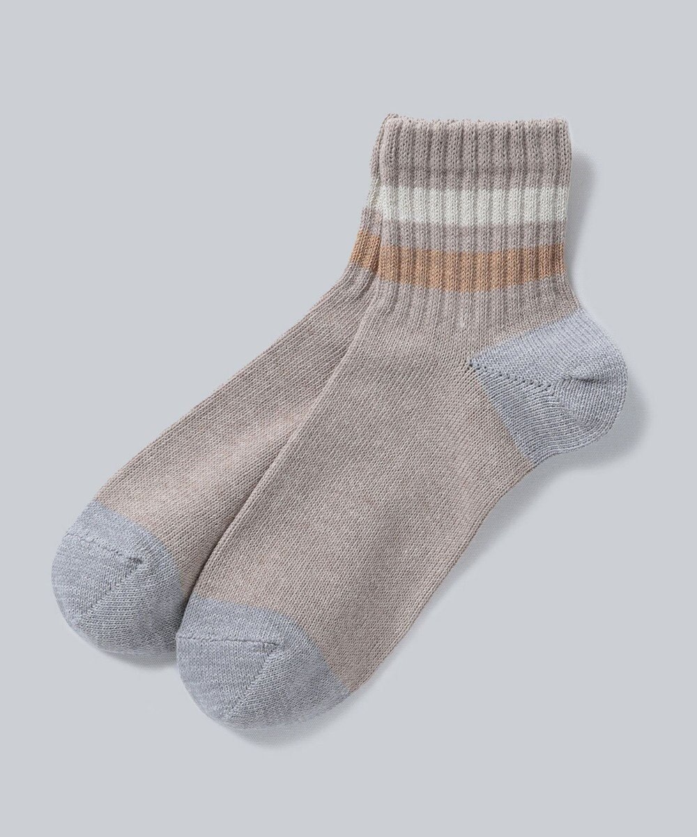 WHITE MAILS 【UNISEX】PAPER STRIPE SHORT ソックス 