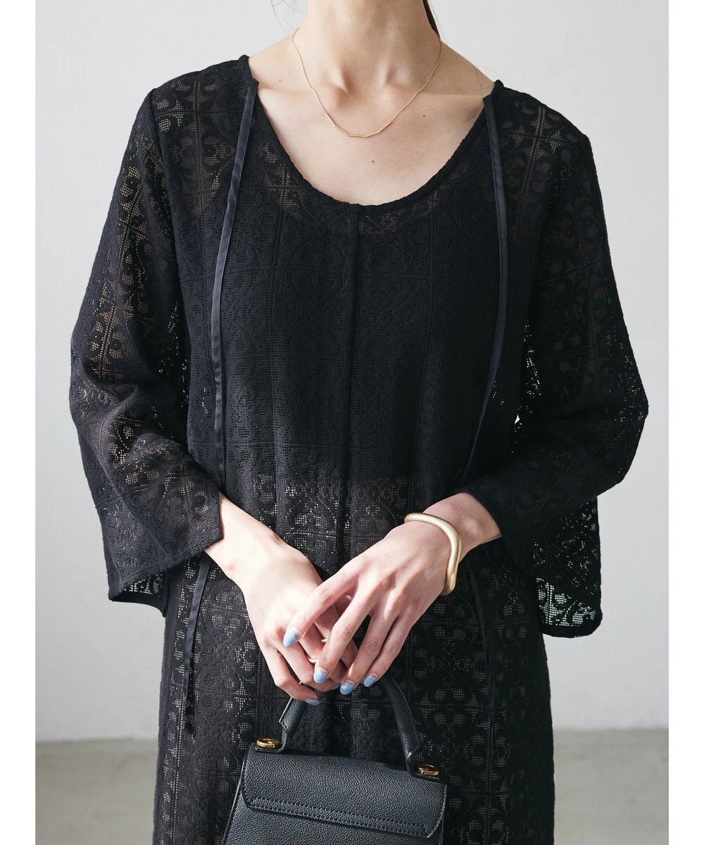 Green Parks AnriettMusee レースロングワンピース 