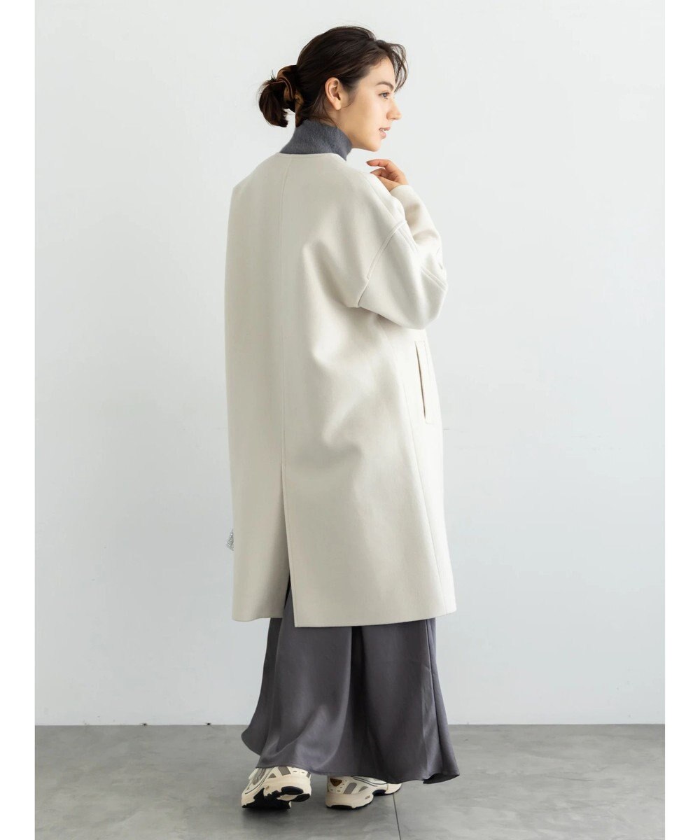 Te chichi ウールメルトンノーカラーロングコート《2025winter catalog item》 