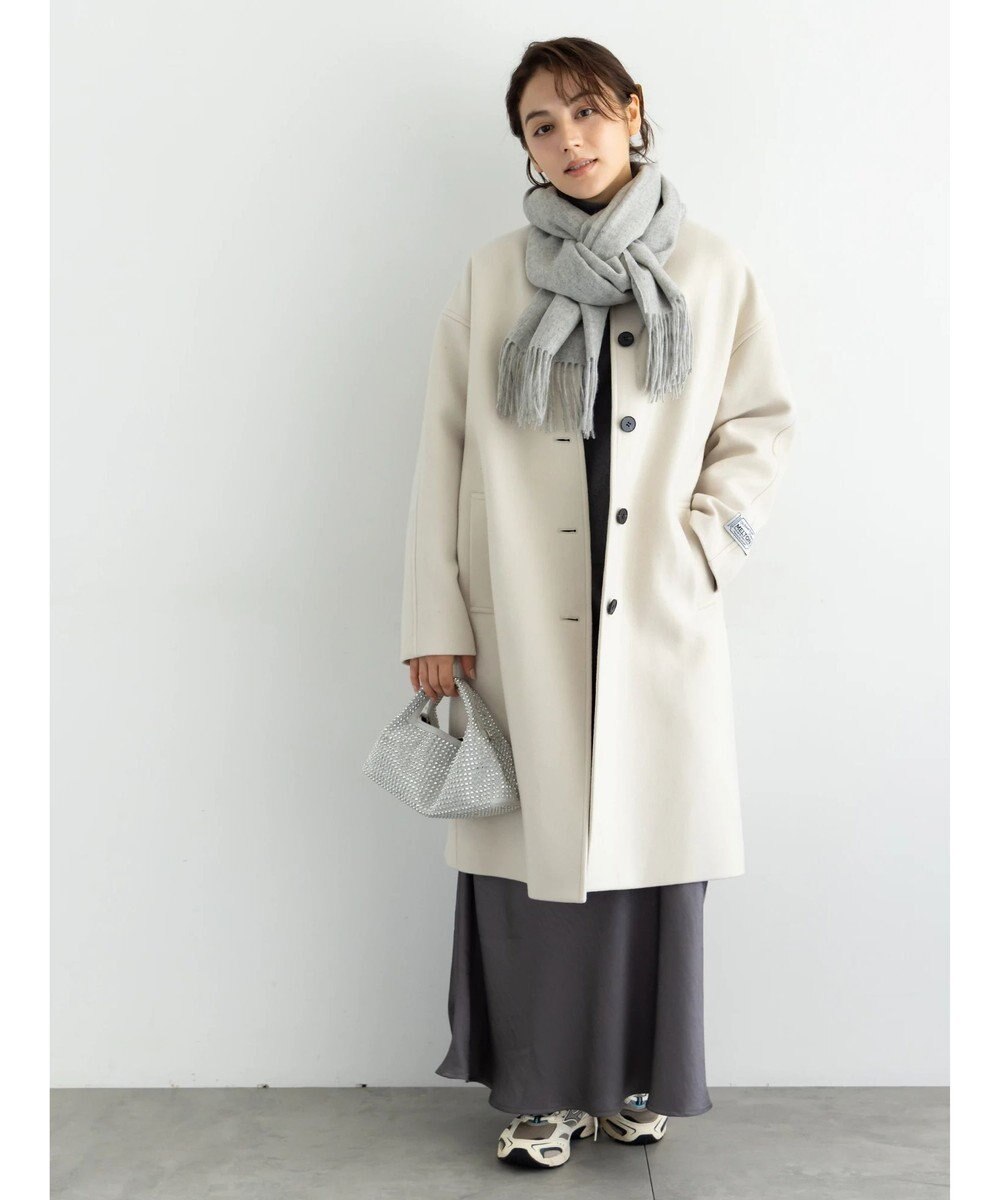 Te chichi ウールメルトンノーカラーロングコート《2025winter catalog item》 