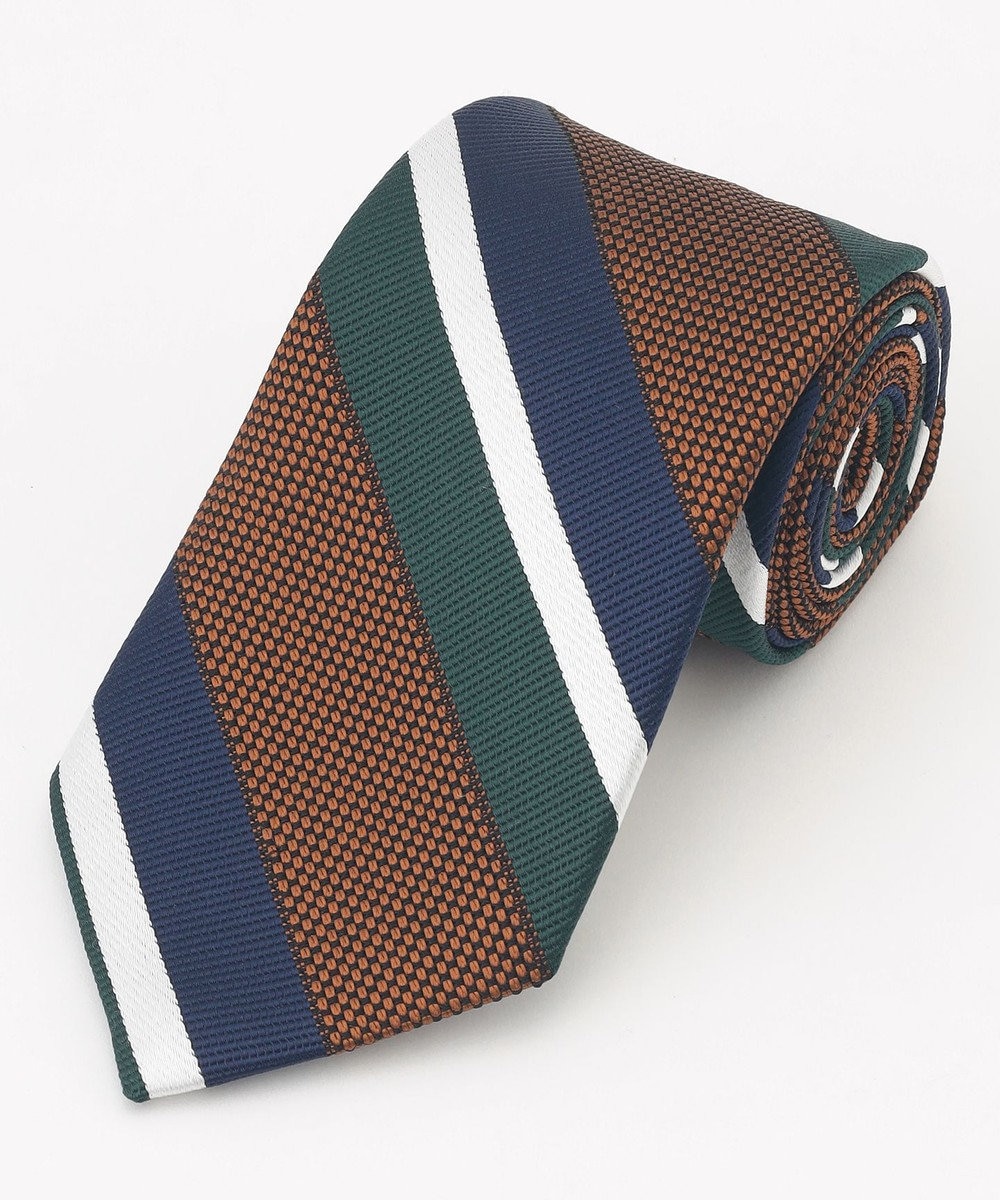 J.PRESS MEN 【JAPANESE SILK FRESCO TIE COLLECTION】マルチストライプ ネクタイ 
