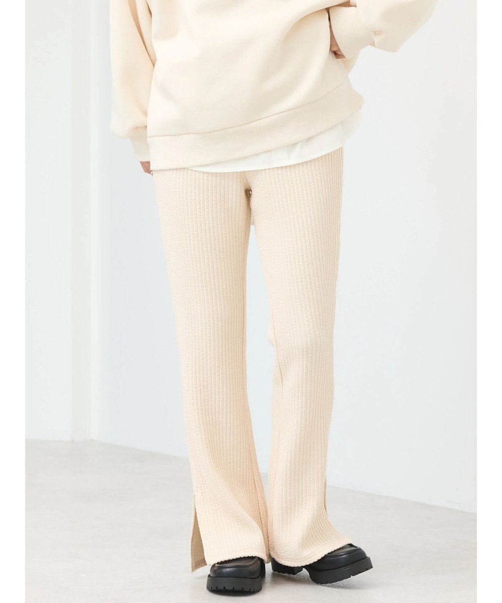 earth music&ecology ぽこぽこスリットパンツ 