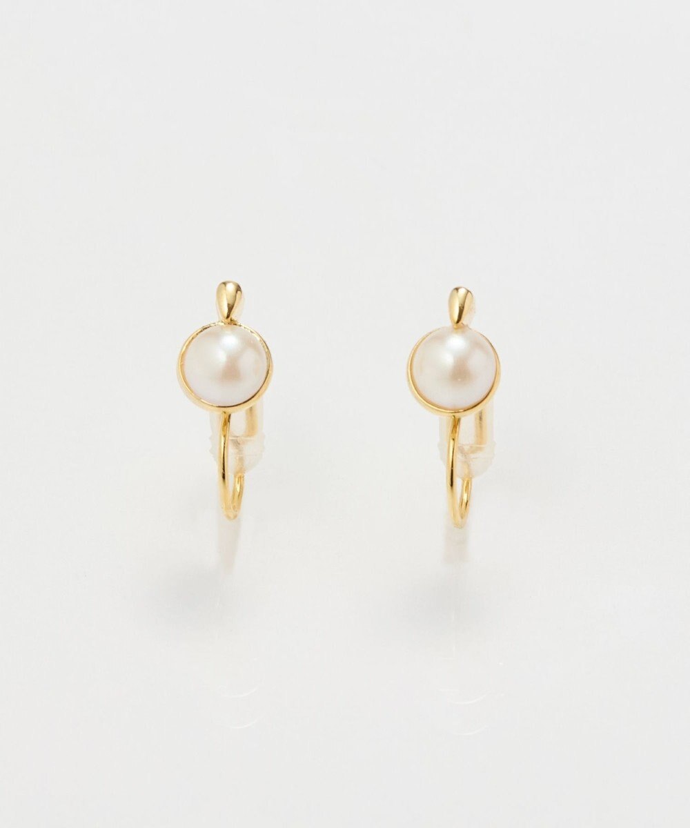 Phoebe 【痛くないシリーズ】パワーストーンライトフィットイヤリング　パール 