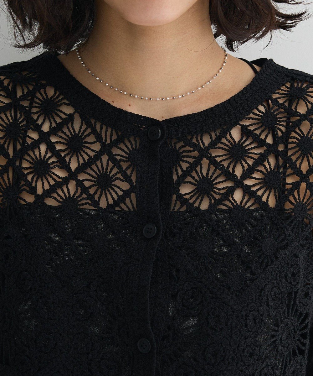 Green Parks ・ＳＵＧＡＲ　ＳＰＯＯＮ　２ｗａｙクロシェカーディガン 