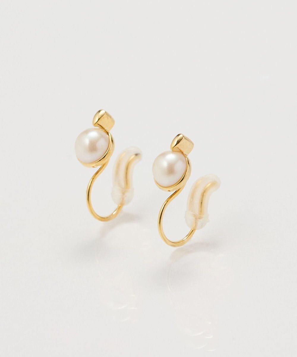 Phoebe 【痛くないシリーズ】パワーストーンライトフィットイヤリング　パール 